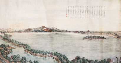白宗魏 癸亥（1923年）作 万寿山图 镜心